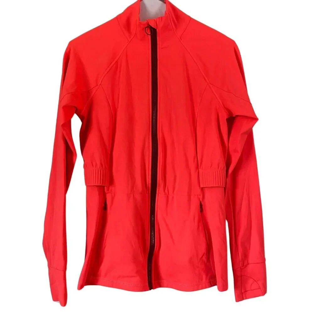 Fabletics The Trinity Performance Jacket In Orang… - image 7